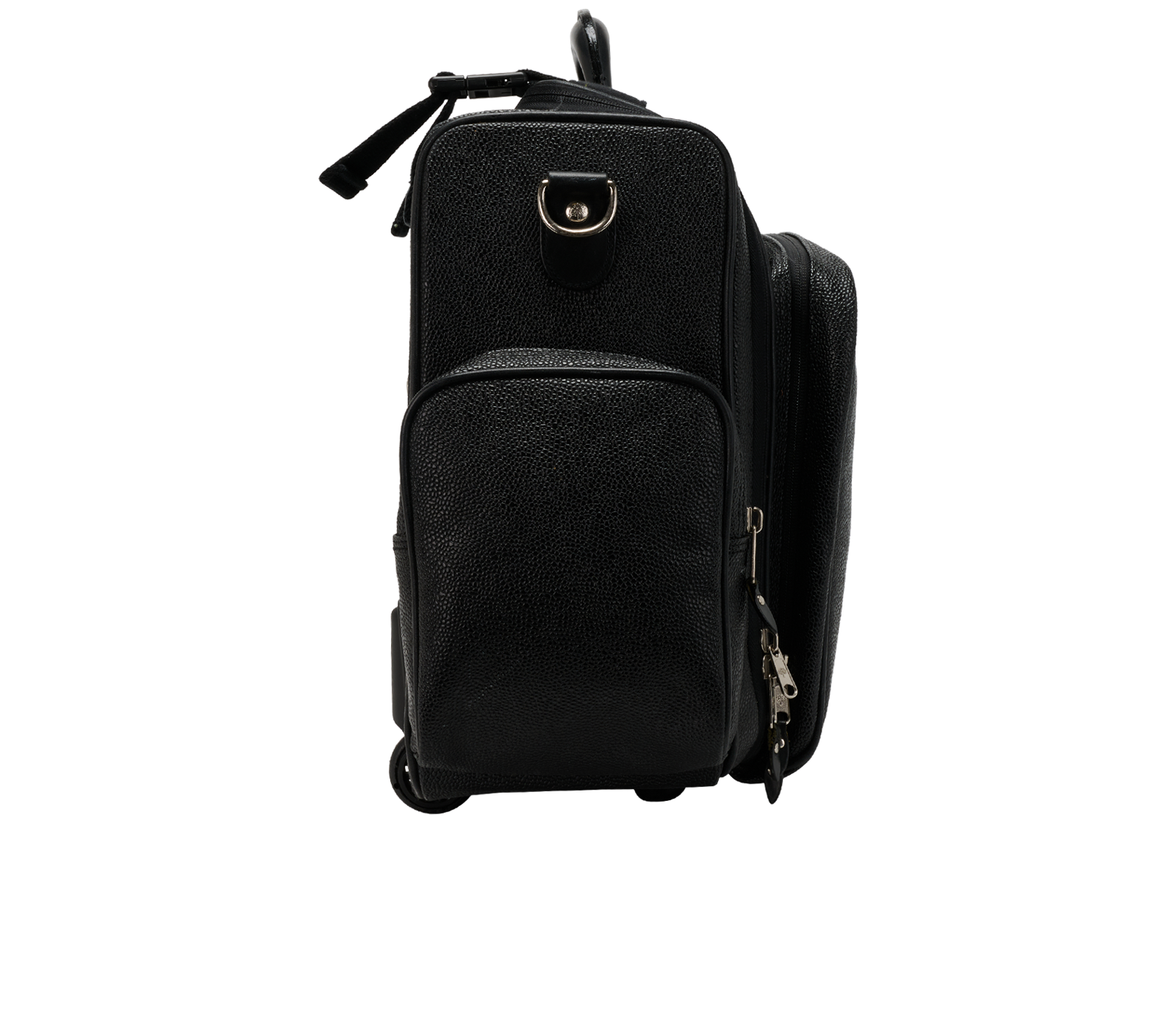 Vintage Suitcase, &pound;190, Handbags, Black, Canvas, Side view